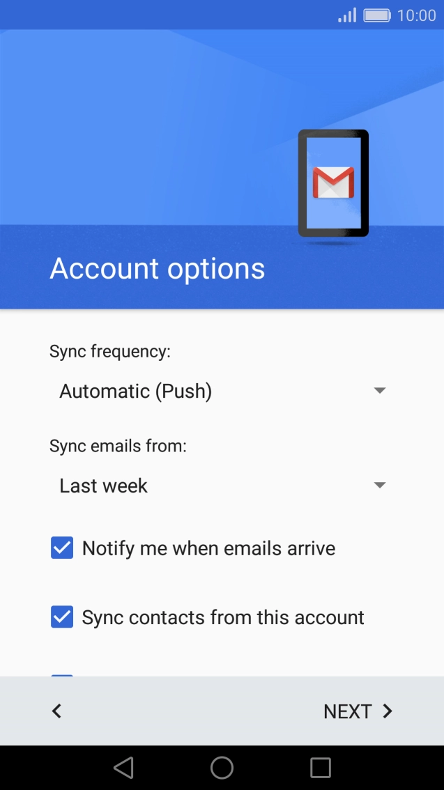 Press the drop down list below 