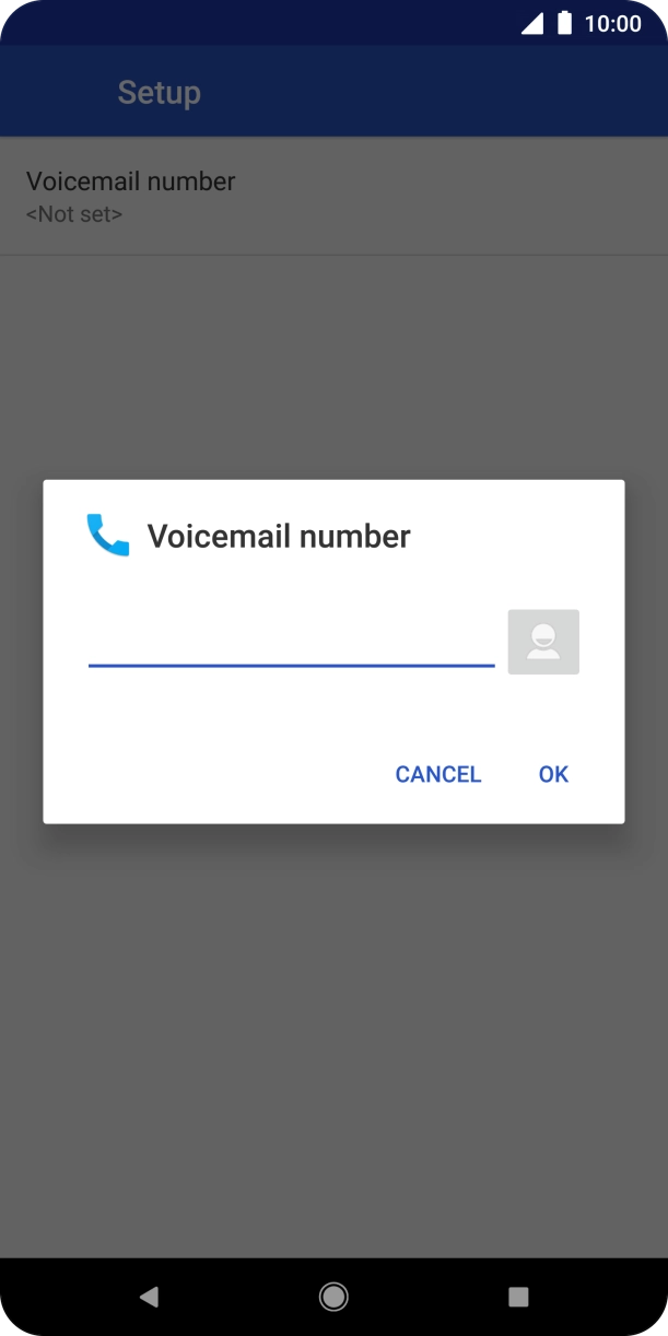 Key in +61101 and press OK.