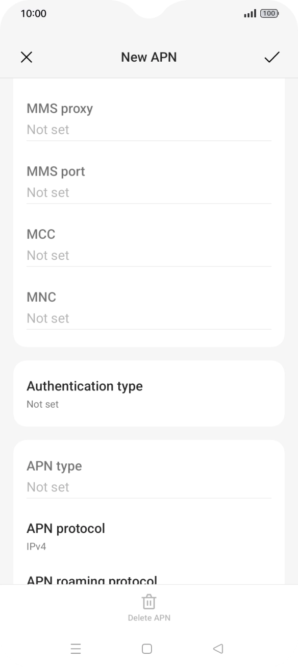 Press the field below 
