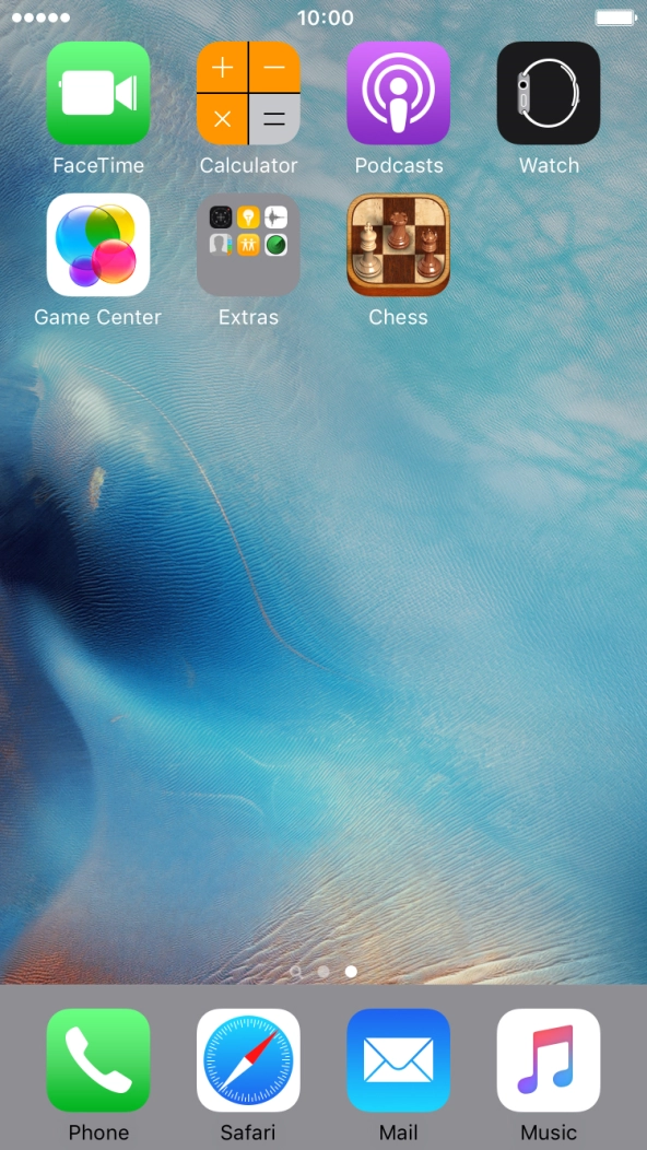 Press and hold the required app until the icons start to jiggle.