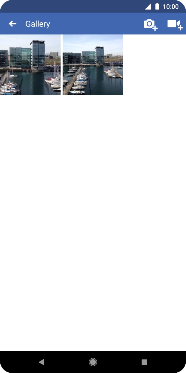 Press the required picture or video clip.