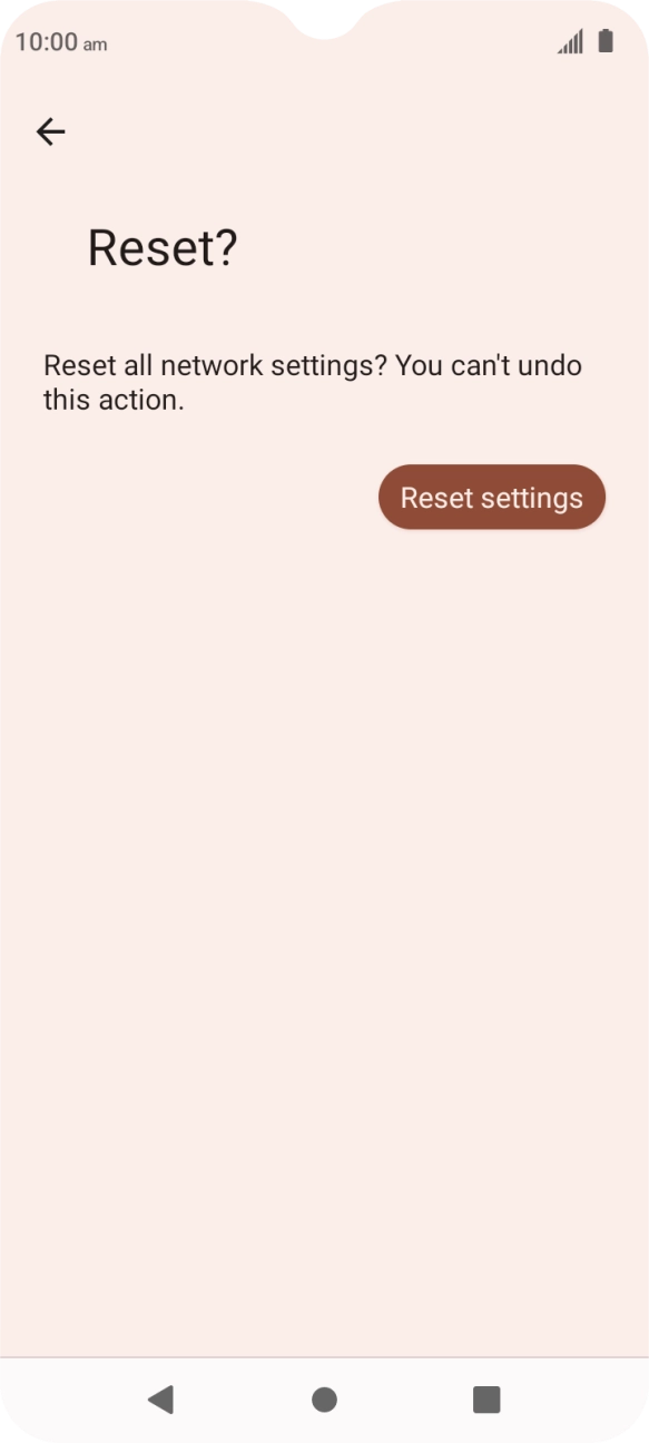 Press Reset settings.