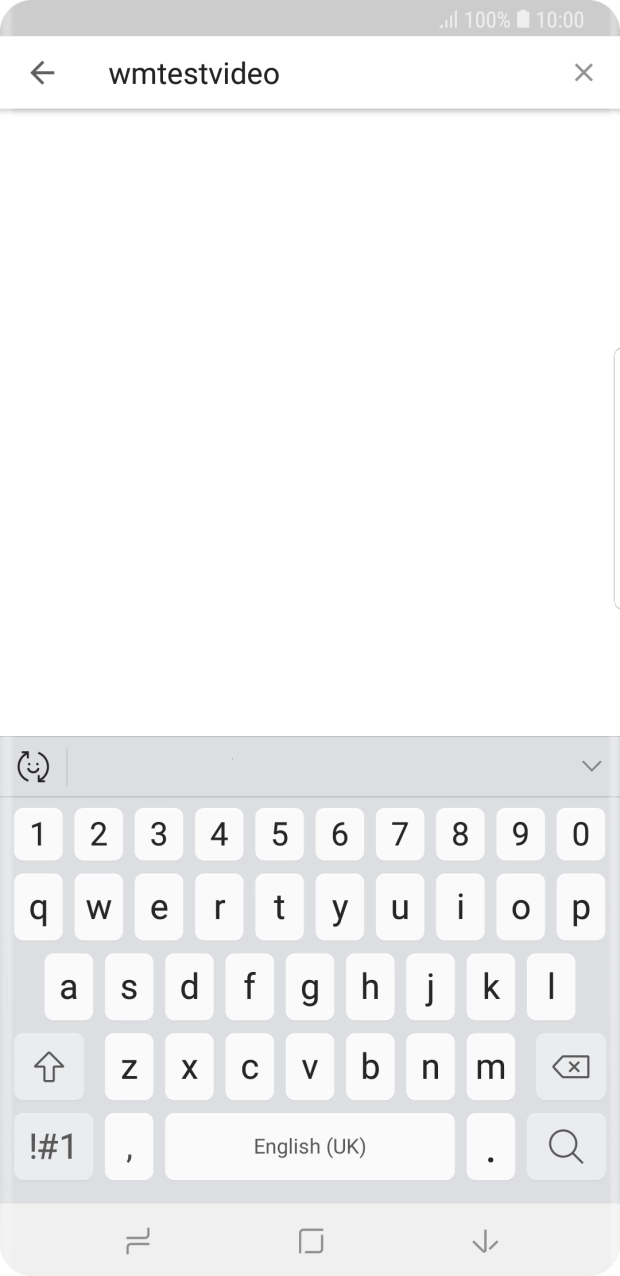 Key in the required search word and press the search icon.