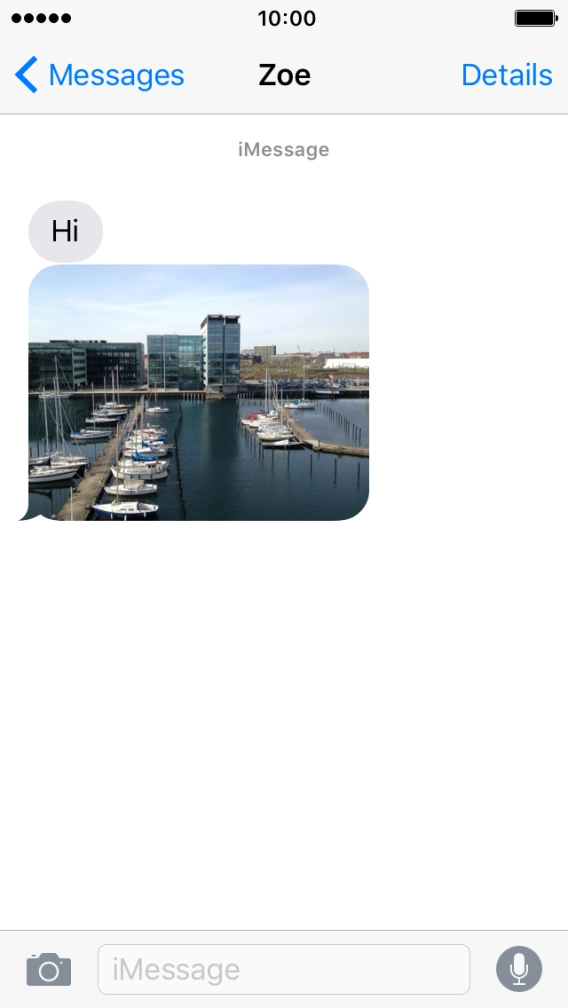 Press the text input field. Press the text input field.
