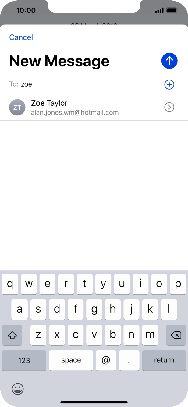 Press the required contact. Press the required contact.