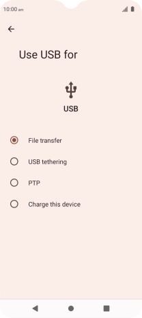 Press File transfer.