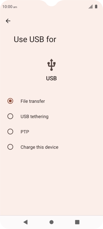 Press File transfer.