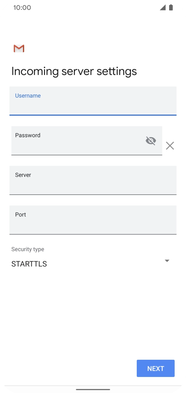 Press the field below 