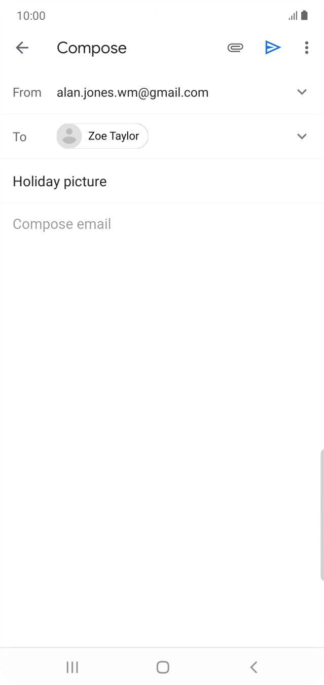 Press the text input field.