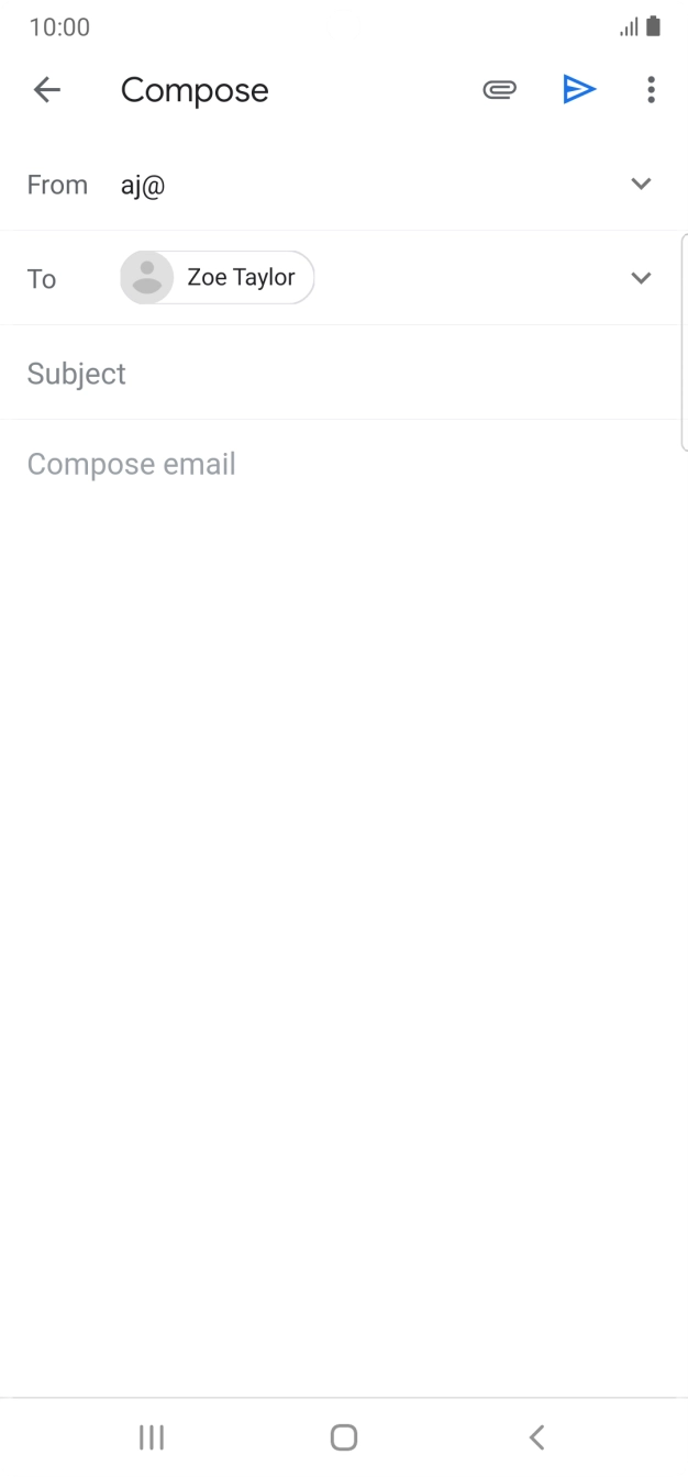 Press Subject and key in the required subject.