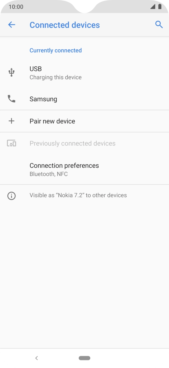 Press the Home key to return to the home screen.