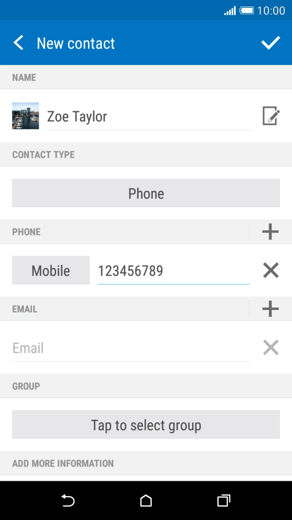 Press the drop down list next to the phone number.