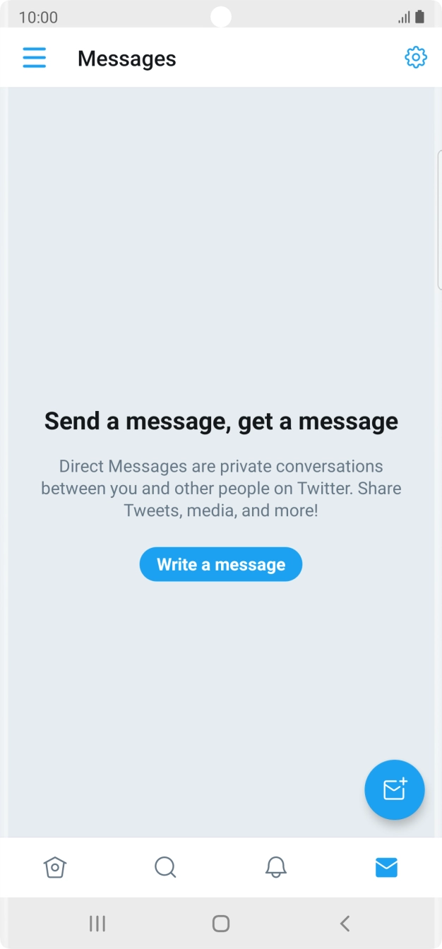 Press the new message icon.