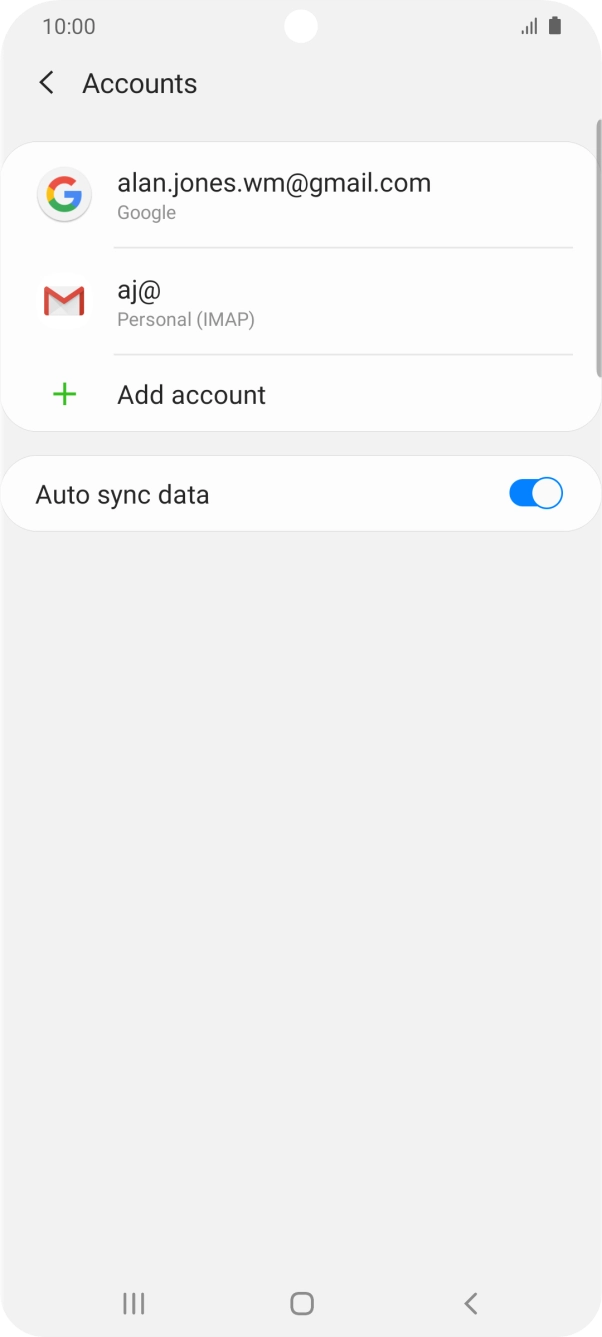Press the Home key to return to the home screen.