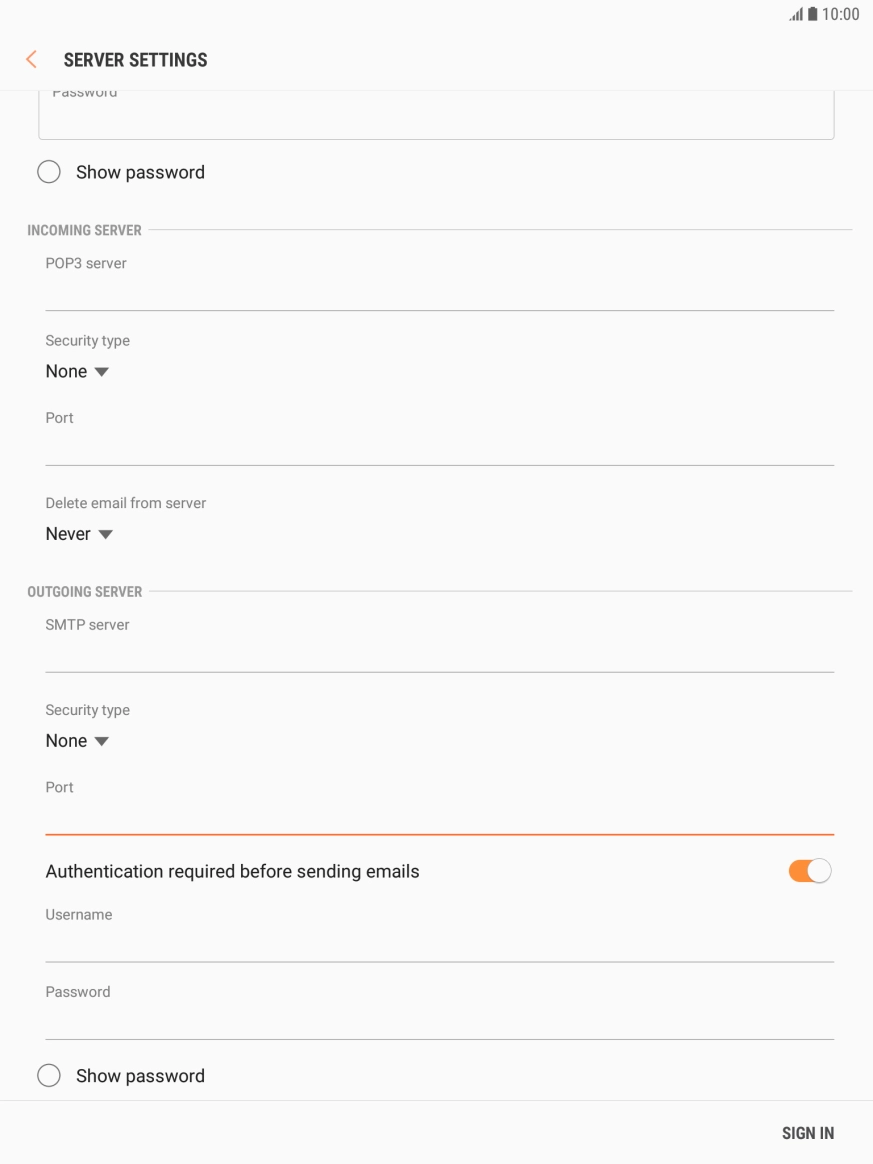 Press the indicator next to Press the indicator next to