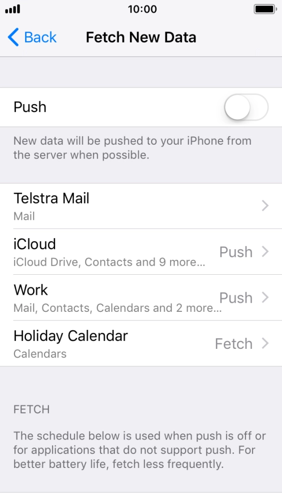 Press arrow left. Press arrow left.