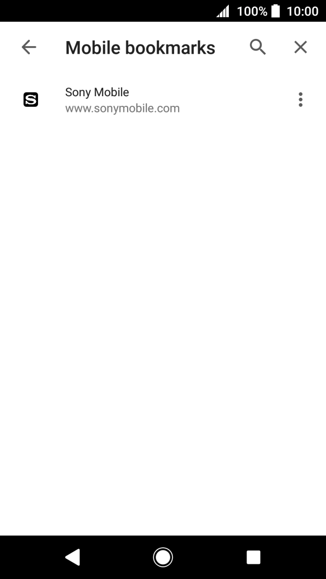 Press the required bookmark.