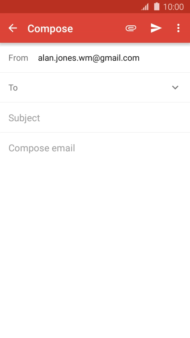 Press To and key in the first letters of the recipient's name.