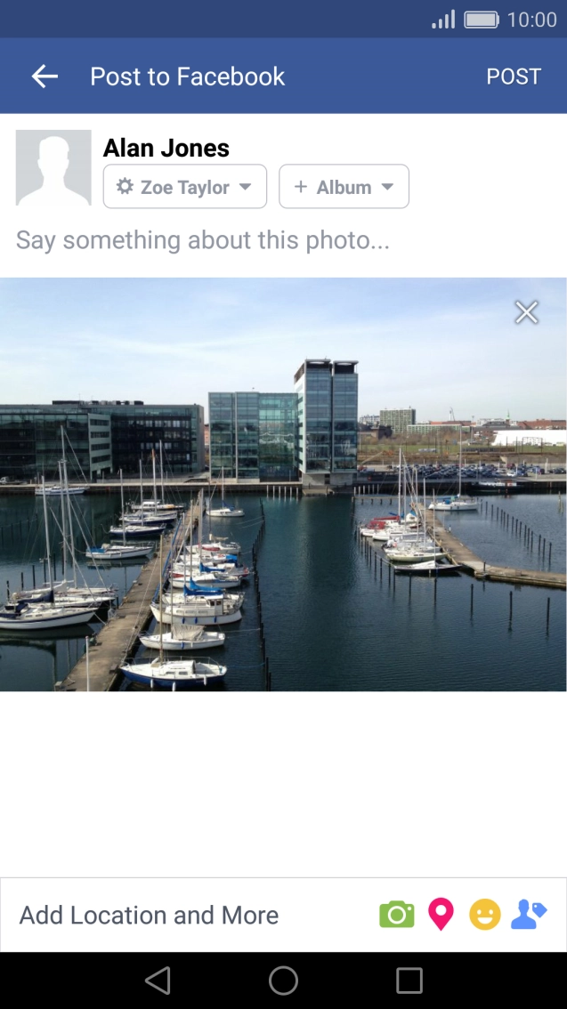 Press the text input field.