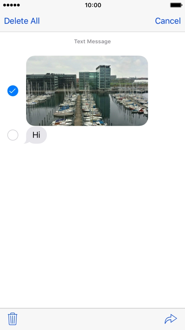 Press the forward icon. Press the forward icon.