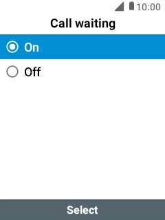 Select On to turn on the function.