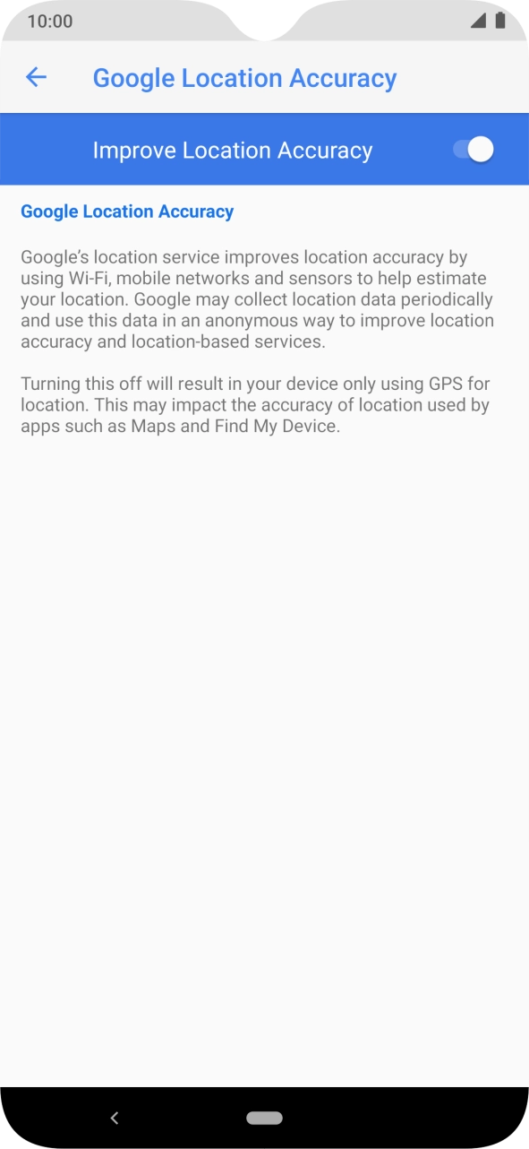 If you press the indicator next to 