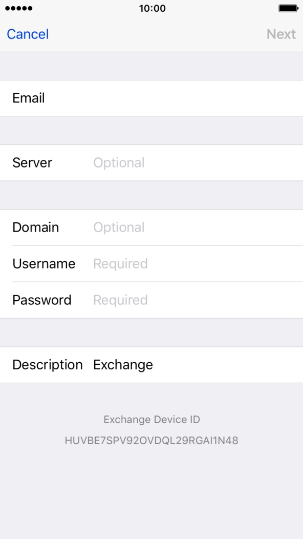 Press Server and key in the server address.