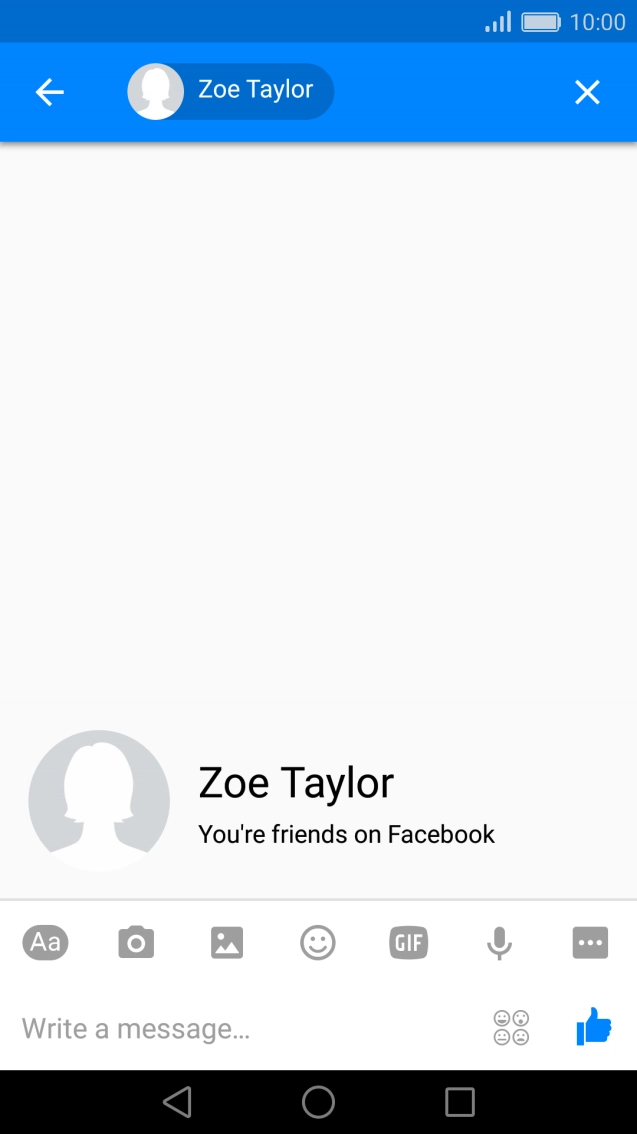 Press the text input field.