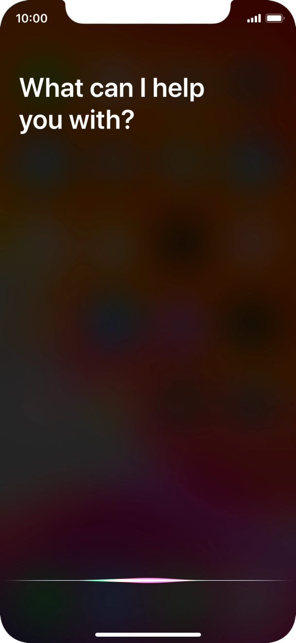 Say, in your own words, what you would like your phone to do, e.g.: CAMERA, CALL [contact], SEARCH THE WEB FOR [information].