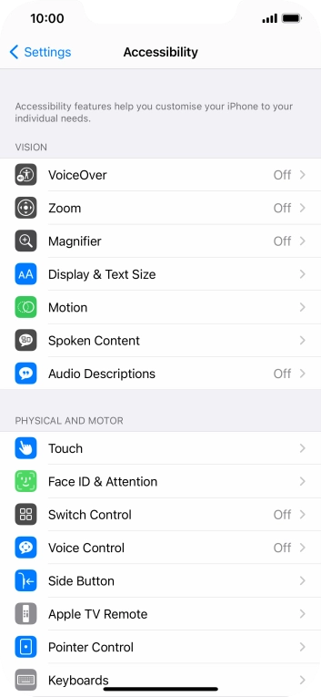Press Display & Text Size. Press Display & Text Size.