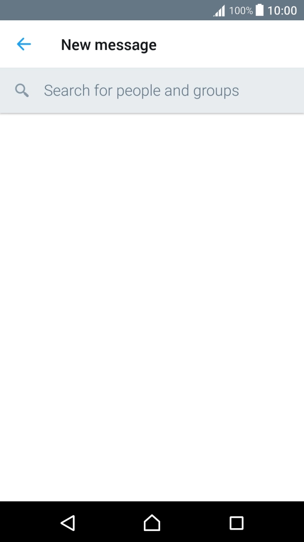 Press the search field.