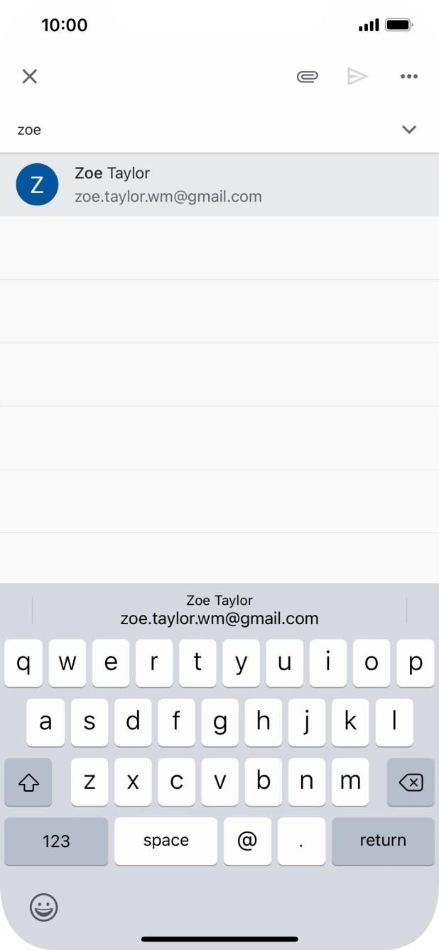 Press the required contact.