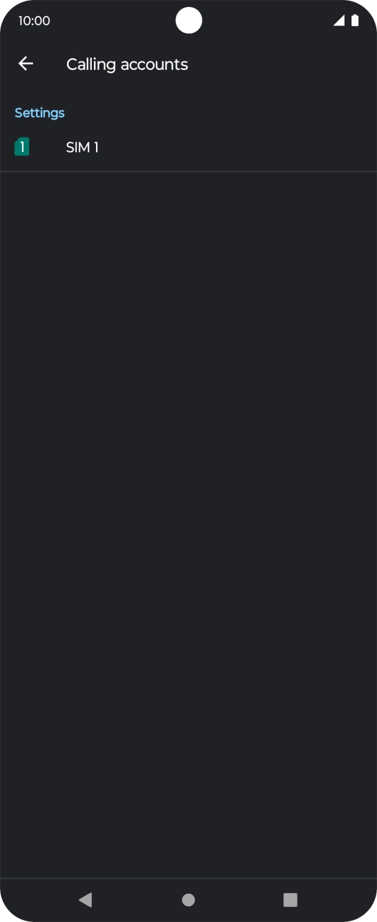 Press the name of your SIM.