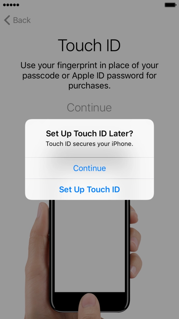 If you turn off the function, press Continue.