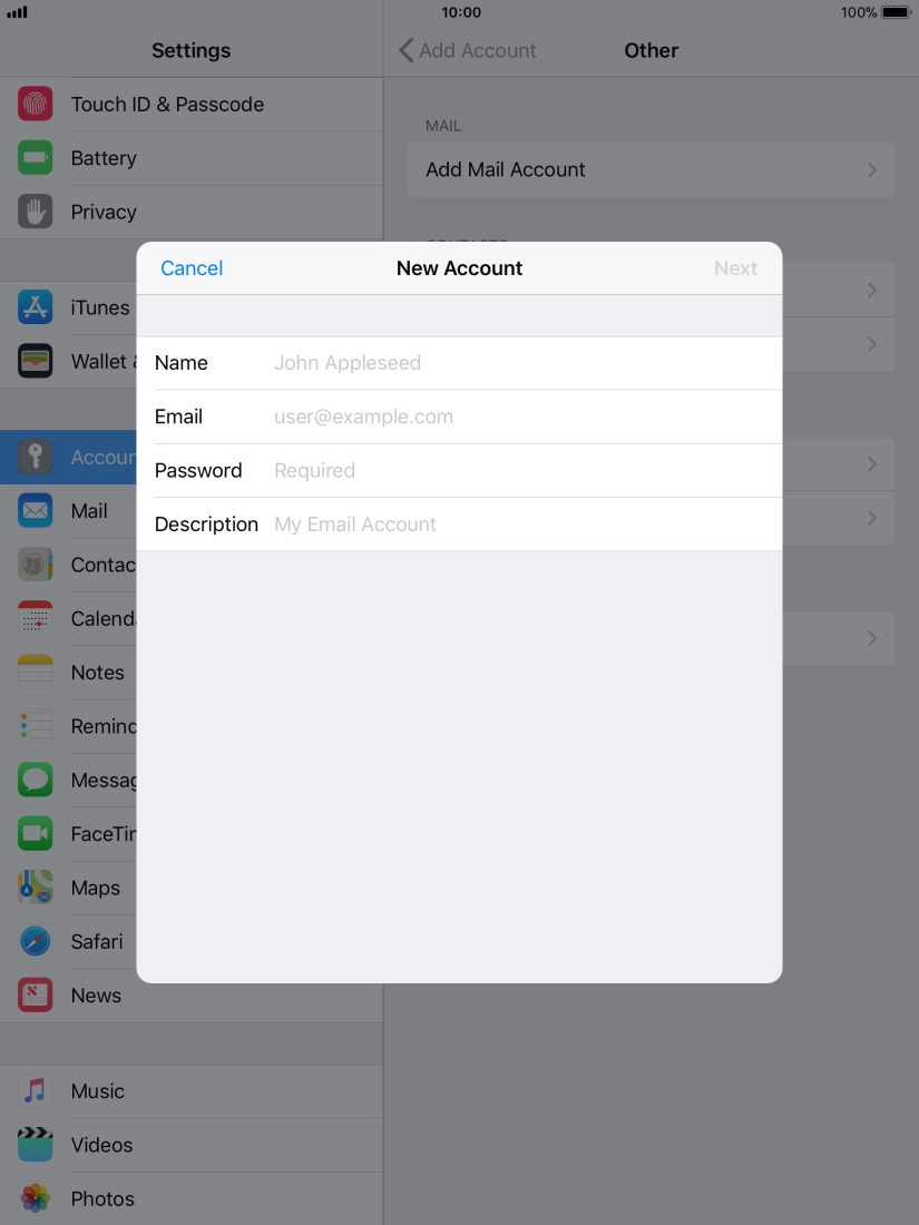Press Name and key in the required sender name. Press Name and key in the required sender name.