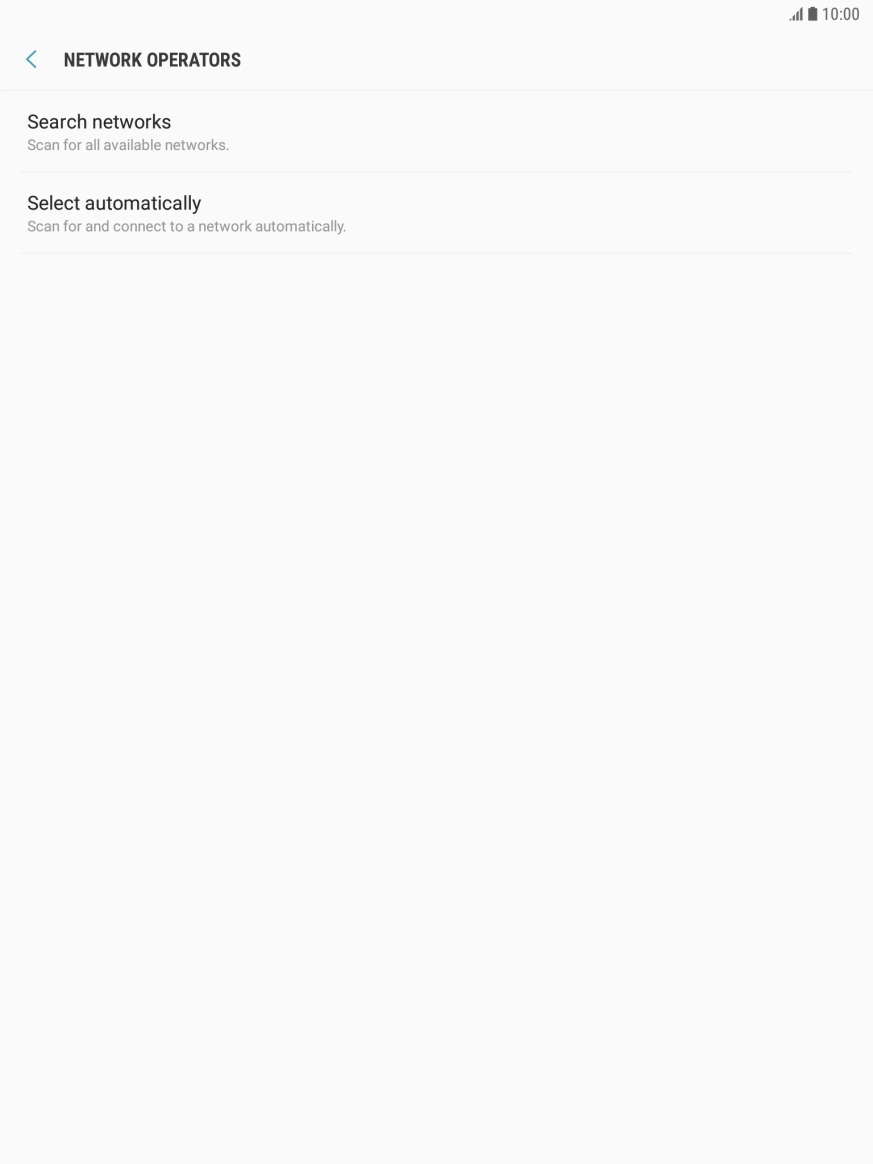 Press Search networks and your tablet will search for networks. Press Search networks and your tablet will search for networks.