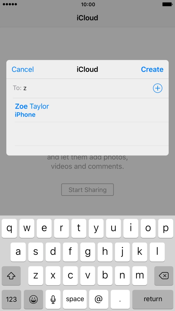 Press the required contact.
