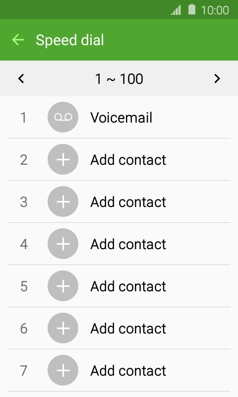 Press the required number key.