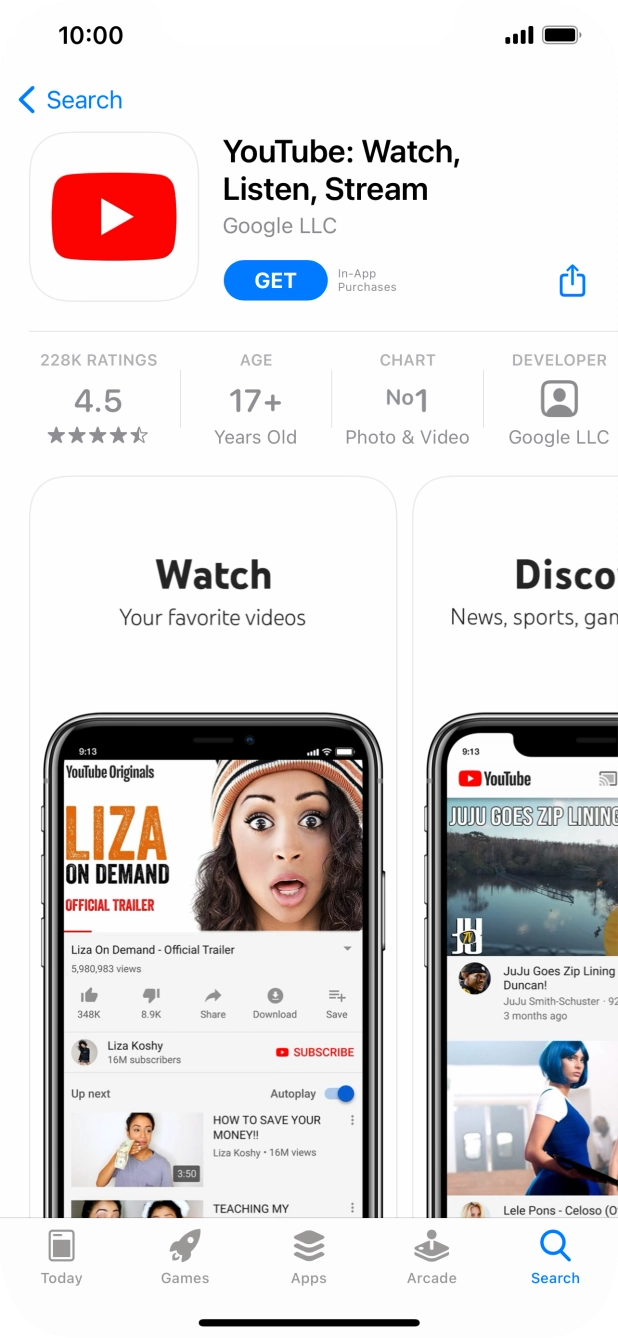 Press GET and follow the instructions on the screen to install the app. Press GET and follow the instructions on the screen to install the app.