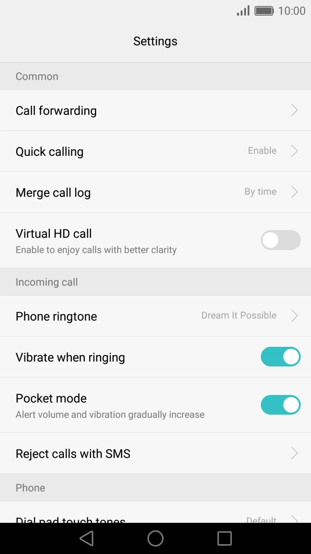 Press Call forwarding.