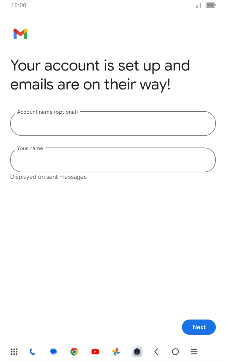 Press the field below 