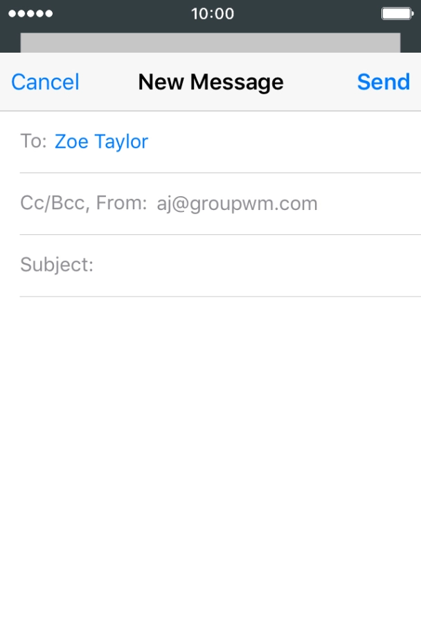 Press Subject and key in the required subject.