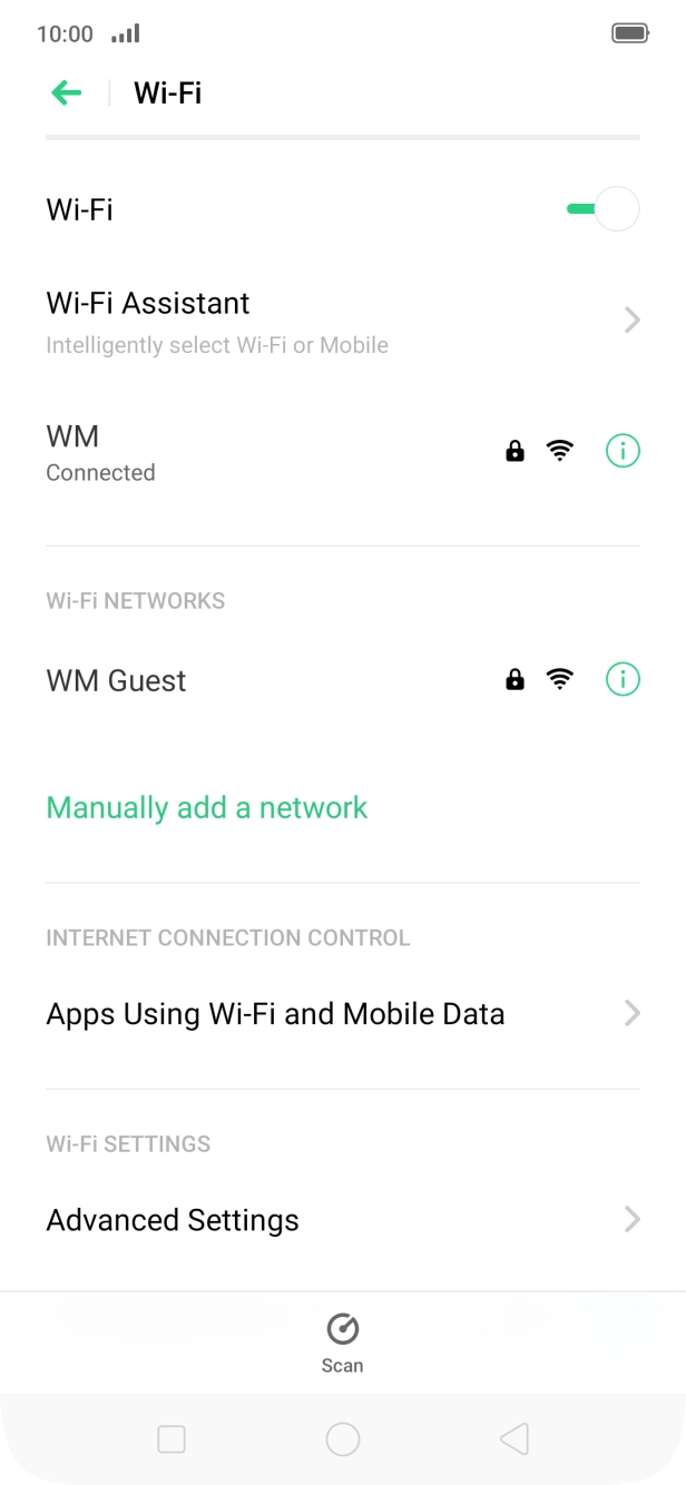 Press the Home key to return to the home screen.