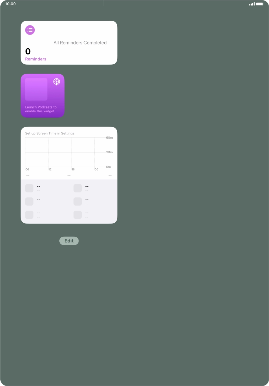 Press and hold the required Widget Stack.