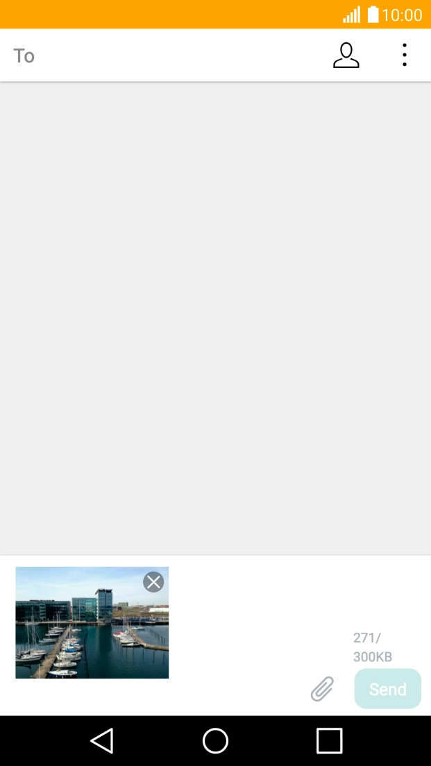 Press the search field and key in the first letters of the recipient's name.