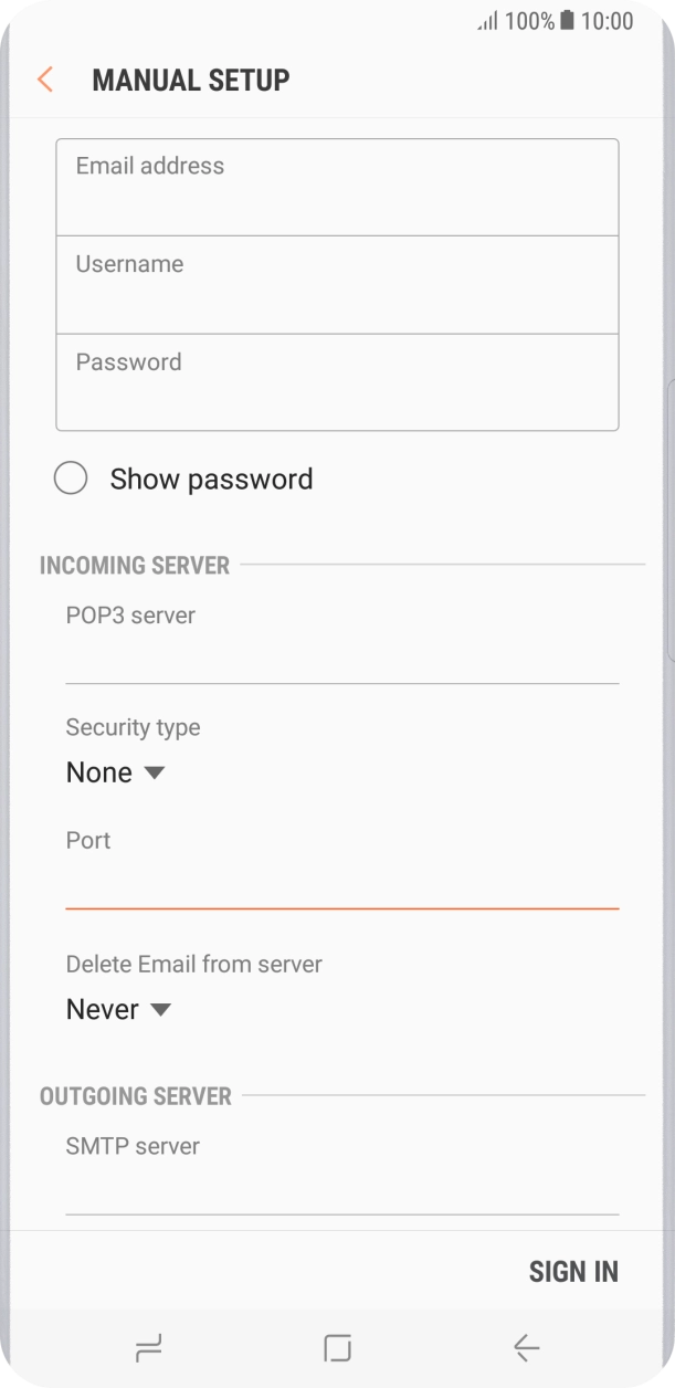 Press the drop down list below 