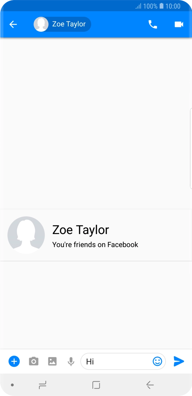 Write the required message and press the send icon.
