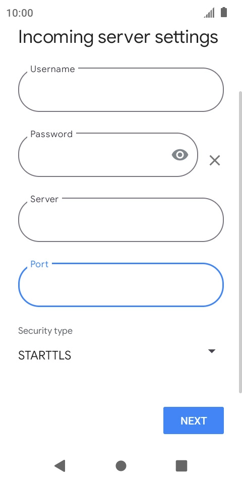 Press the drop down list below 