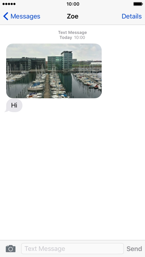 Press the required picture message to see the contents attached. Press the required picture message to see the contents attached.