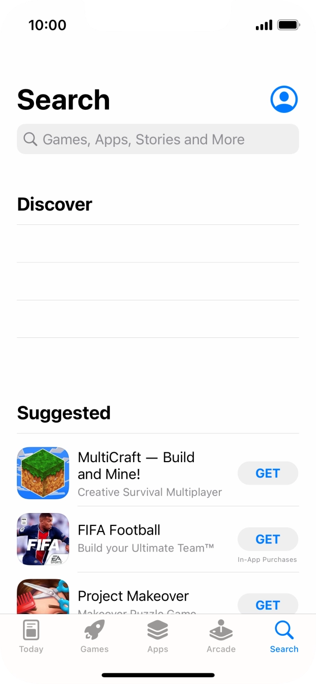 Press the search field and key in the name or subject of the required app. Press the search field and key in the name or subject of the required app.